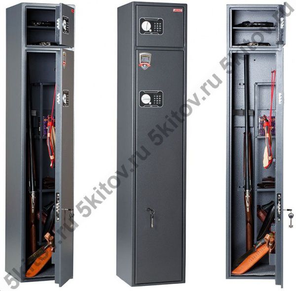 Металлический шкаф для хранения оружия AIKO БЕРКУТ-150/2 EL в Москве купить в интернет магазине - 5 Китов