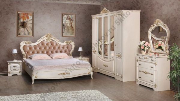 Кровать 1,6м, Магдалина СК, беж в Москве купить в интернет магазине - 5 Китов