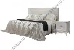 Кровать Амели 2-х спальная (1,4 м), выбеленный дуб в Москве купить в интернет магазине - 5 Китов