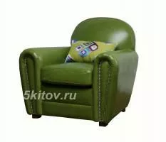 Кресло Кантри RS008P, кожа, без подушки