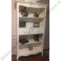 Шкаф книжный Кантри DF849, белый в Москве купить в интернет магазине - 5 Китов