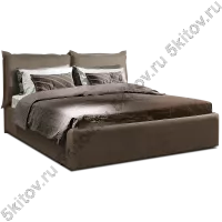 Кровать 1,8 Baveno с подъемным механизмом, пепельно-коричневый