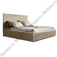 Кровать 1,6 Diora с подъемным механизмом, беж (стеганые царги)