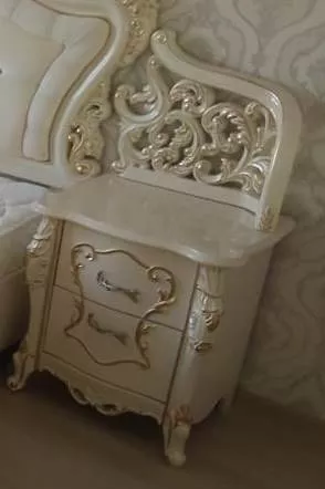 Декор изголовья кровати Джоконда люкс АРД, крем в Москве купить в интернет магазине - 5 Китов