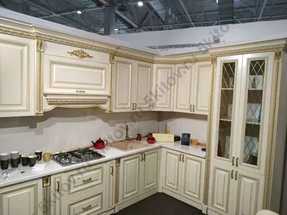 Кухня Аманта СК угловая,золото в Москве купить в интернет магазине - 5 Китов